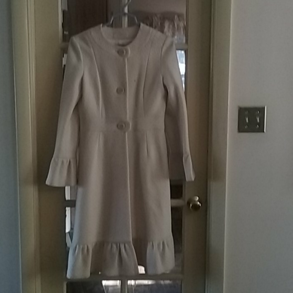 Cream wool coat